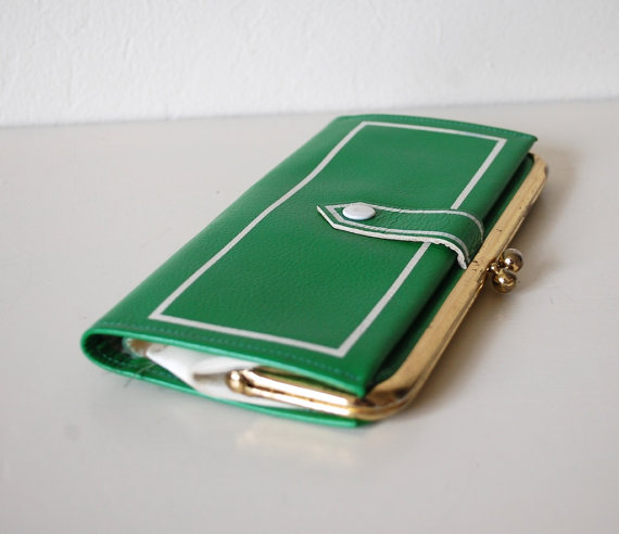 Vintage Green Leather Wallet