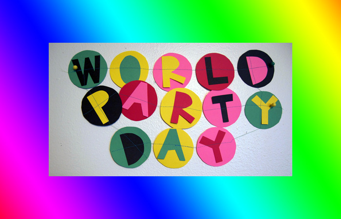 Glademade World Party Day Banner