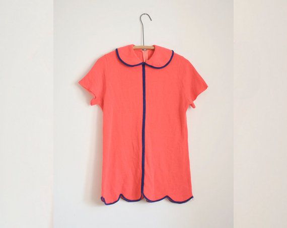 Coral Scallop Tunic