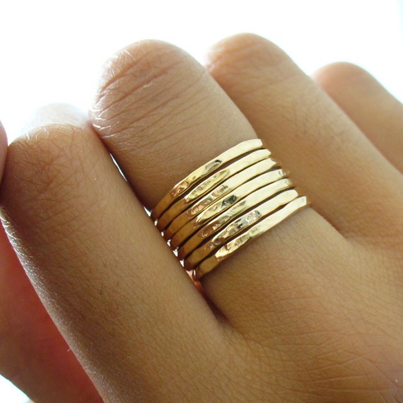 Gold Stacking Rings